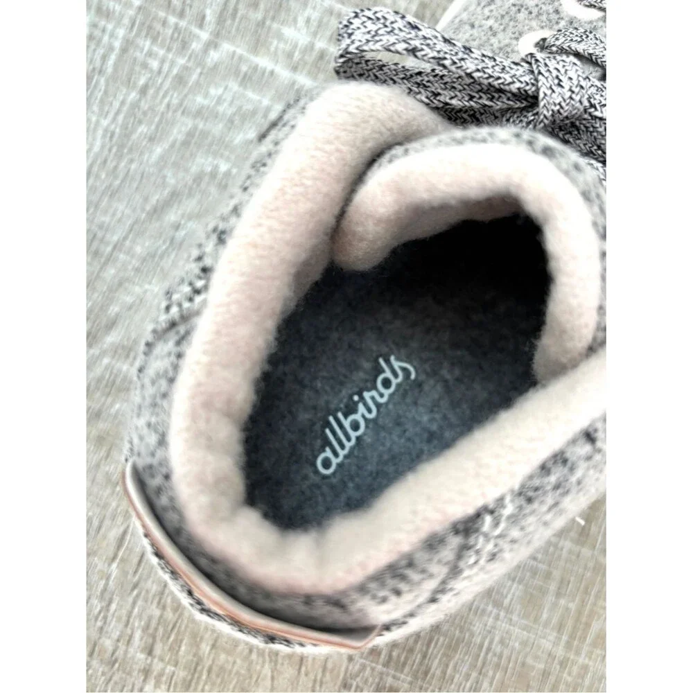 Allbirds Wool Piper Mids NWOB Gray Womens Size 9 High Top Sneakers